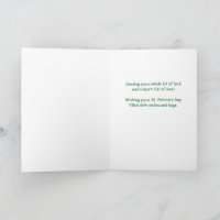 Kleinkind St. Patrick's Day Schattige Giraf Klaver