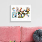 Kleinkinderen 9 Fotocollage, Cadeau voor grootoude Canvas Afdruk (Insitu (Woonkamer))