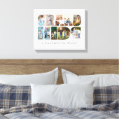 Kleinkinderen 9 Fotocollage, Cadeau voor grootoude Canvas Afdruk (Insitu (Slaapkamer))