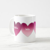 Kleinkinderen aangepaste naam keten van gepatchte  koffiemok (Voorkant links)