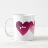 Kleinkinderen aangepaste naam keten van gepatchte  koffiemok (Links)