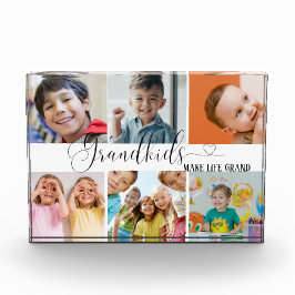 Kleinkinderen collage voor oma cadeau fotoblokken