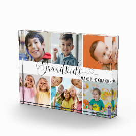 Kleinkinderen collage voor oma cadeau fotoblokken