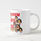 Kleinkinderen Expressies Grote Koffiekop (Rechts)