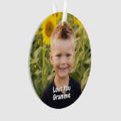 Kleinkinderen foto Ornament aandenken voor grootou (voorkant)