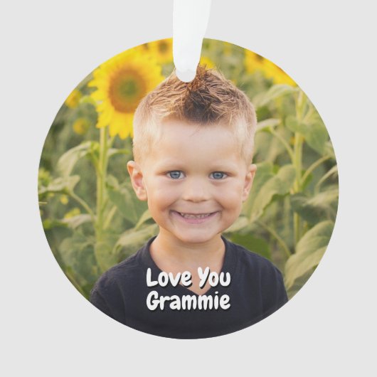 Kleinkinderen foto Ornament aandenken voor grootou (voorkant)