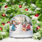 Kleinkinderen Foto voor Grootouders - Kerst Sneeuwbol (Kerstmis)