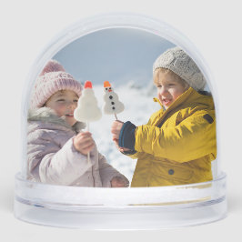 Kleinkinderen Foto voor Grootouders - Kerst Sneeuwbol