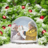 Kleinkinderen Foto voor Grootouders - Kerst Sneeuwbol (Kerstmis)