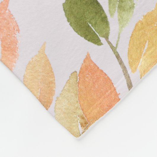 KLEINKINDEREN FOTOCADEAUS - HERFSTBLADEREN FLEECE DEKEN (Hoek)