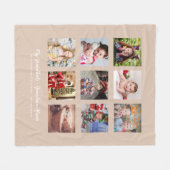 KLEINKINDEREN FOTOCADEAUS - Perzik Fleece Deken (Voorkant (Horizontaal))