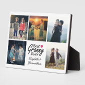 Kleinkinderen Fotocollage Beste oma ooit Gift Fotoplaat (Zijkant)