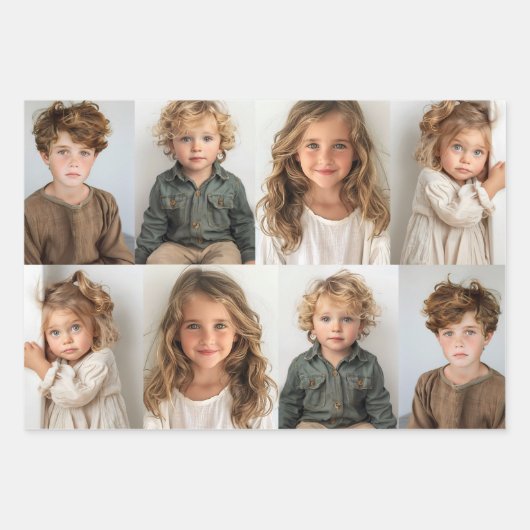 Kleinkinderen fotografische geschenken inpakpapier vel (Voorkant 3)