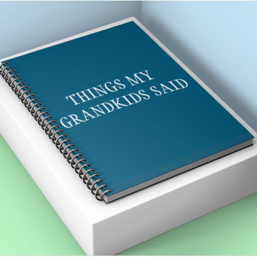 Kleinkinderen Grappige dingen die ze zeiden voor g Notitieboek