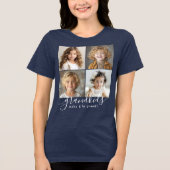 Kleinkinderen maken het leven Grand 4 Photo Collag Tri-Blend Shirt (Voorkant)