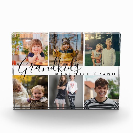 Kleinkinderen maken het leven Grand 6 foto cadeau  (Voorkant)