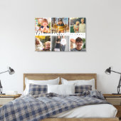 Kleinkinderen maken het leven Grand 6 foto cadeau  Canvas Afdruk (Insitu (Slaapkamer))