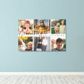 Kleinkinderen maken het leven Grand 6 foto cadeau  Canvas Afdruk (Insitu (Houten vloer))