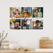 Kleinkinderen maken het leven Grand 6 foto cadeau  Poster (Keuken)
