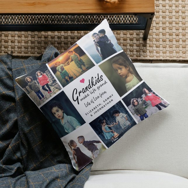 Kleinkinderen maken het leven Grand 8 Custom Photo Kussen (Creator heeft geüpload)