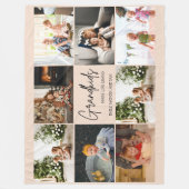 Kleinkinderen maken het leven Grand 8 Photo Collag Fleece Deken (Voorkant)