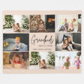 Kleinkinderen maken het leven Grand 8 Photo Collag Fleece Deken (Voorkant (Horizontaal))