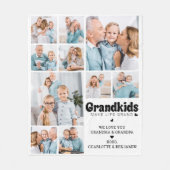 Kleinkinderen maken het leven Grand Custom 10 Phot Fleece Deken (Voorkant)
