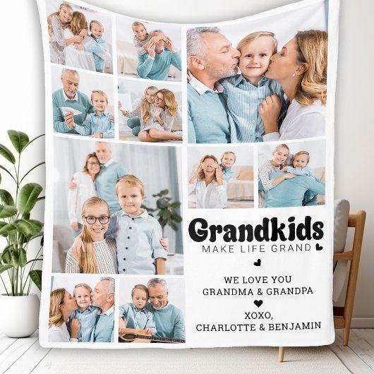 Kleinkinderen maken het leven Grand Custom 10 Phot Fleece Deken