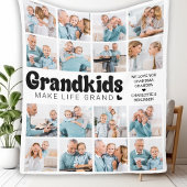 Kleinkinderen maken het leven Grand Custom 16 Phot Fleece Deken