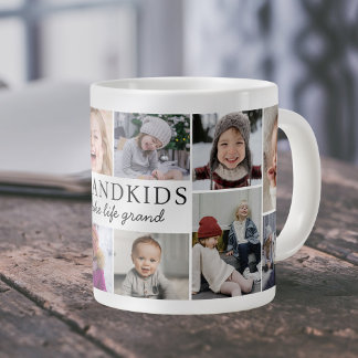 Kleinkinderen maken het leven grand Foto Collage A Grote Koffiekop