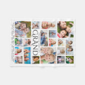 KLEINKINDEREN MAKEN HET LEVEN GRAND Grandma 19 Fot Fleece Deken (Voorkant (Horizontaal))