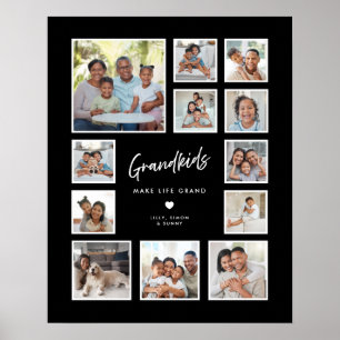 Kleinkinderen maken het leven grand Multi-fotocoll Poster