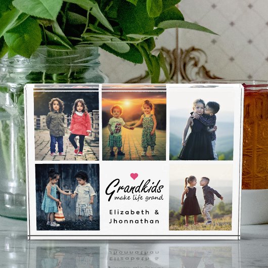 Kleinkinderen maken het leven Grand Pink Heart Fot Fotoblokken