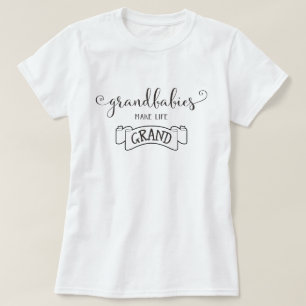 kleinkinderen maken het leven grand typografie t-shirt