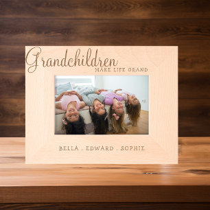 Kleinkinderen maken het leven grandioos Foto Gegraveerde Lijstjes