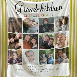 Kleinkinderen maken het leven grandioos | Fotocoll Fleece Deken