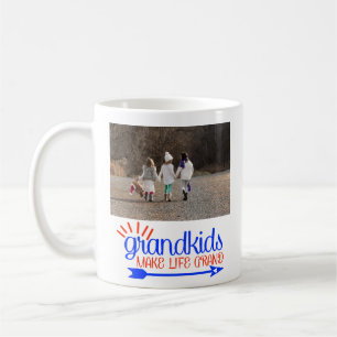 Kleinkinderen maken het leven groot Geschenkfoto Koffiemok
