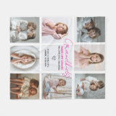 Kleinkinderen Maken Het Leven Grootmoeder 8-Foto C Fleece Deken (Voorkant (Horizontaal))