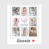 Kleinkinderen Maken Het Leven Grootmoeder 8-Foto C Sticker (Vel)