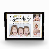 Kleinkinderen maken het leven Grootouders 4 Afbeel Fotoblokken (Voorkant)