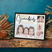 Kleinkinderen maken het leven Grootouders 4 Foto Fotoplaat (Zijkant)