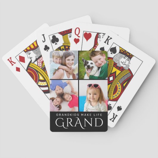 KLEINKINDEREN MAKEN HET LEVEN GROOTS 4 Fotocollage Pokerkaarten (Achterkant)