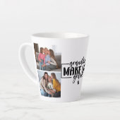 Kleinkinderen maken het leven groots - latte / kof latte mok (Linkerhoek)