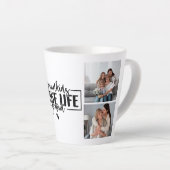 Kleinkinderen maken het leven groots - latte / kof latte mok (Rechterhoek)