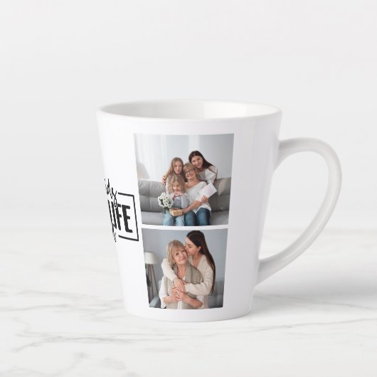 Kleinkinderen maken het leven groots - latte / kof latte mok (Rechts)