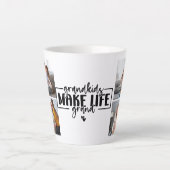 Kleinkinderen maken het leven groots - latte / kof latte mok (Voorkant)