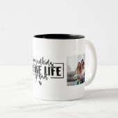 Kleinkinderen maken het leven grote koffie mok (Voorkant rechts)