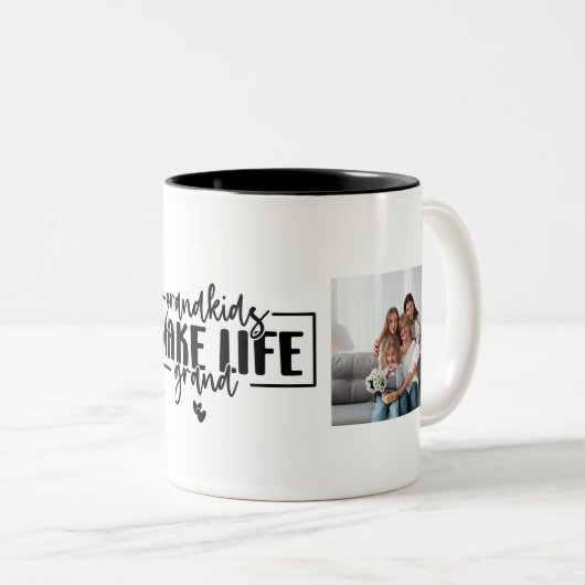 Kleinkinderen maken het leven grote koffie mok (Voorkant rechts)