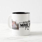 Kleinkinderen maken het leven grote koffie mok (Voorkant links)