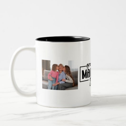 Kleinkinderen maken het leven grote koffie mok (Links)